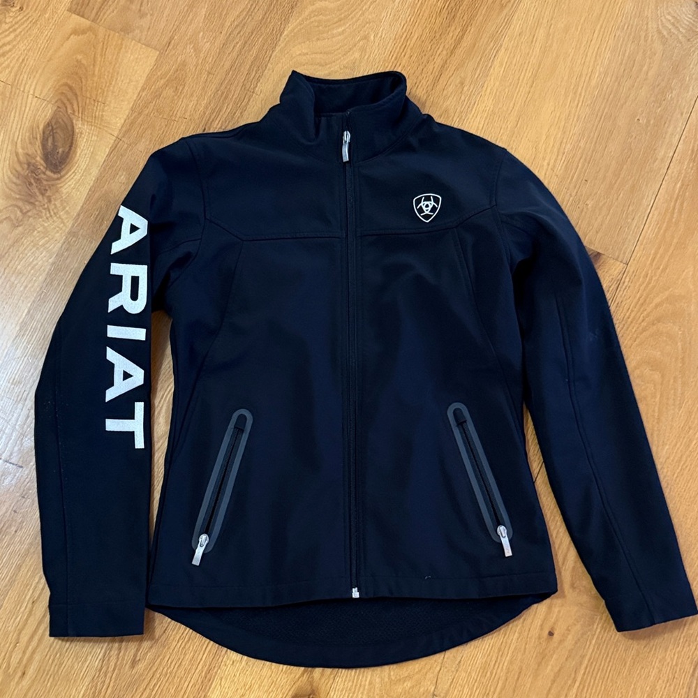 Ariat Black Softshell Jacket with Logo - image 1